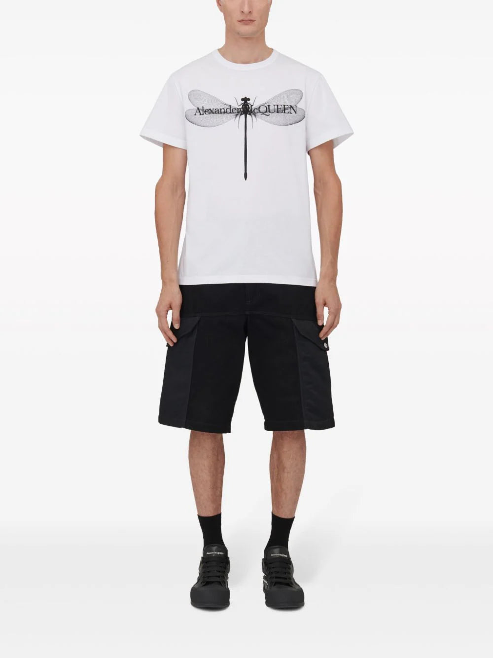 Alexander McQueen Dragonfly T-shirt In White