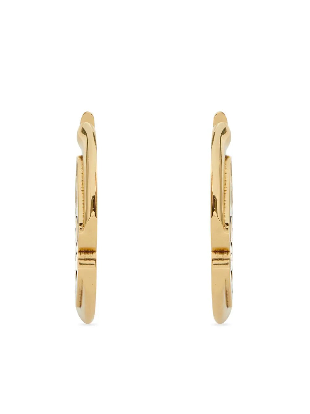 Alexander McQueen Earrings With Seal Logo In Gold