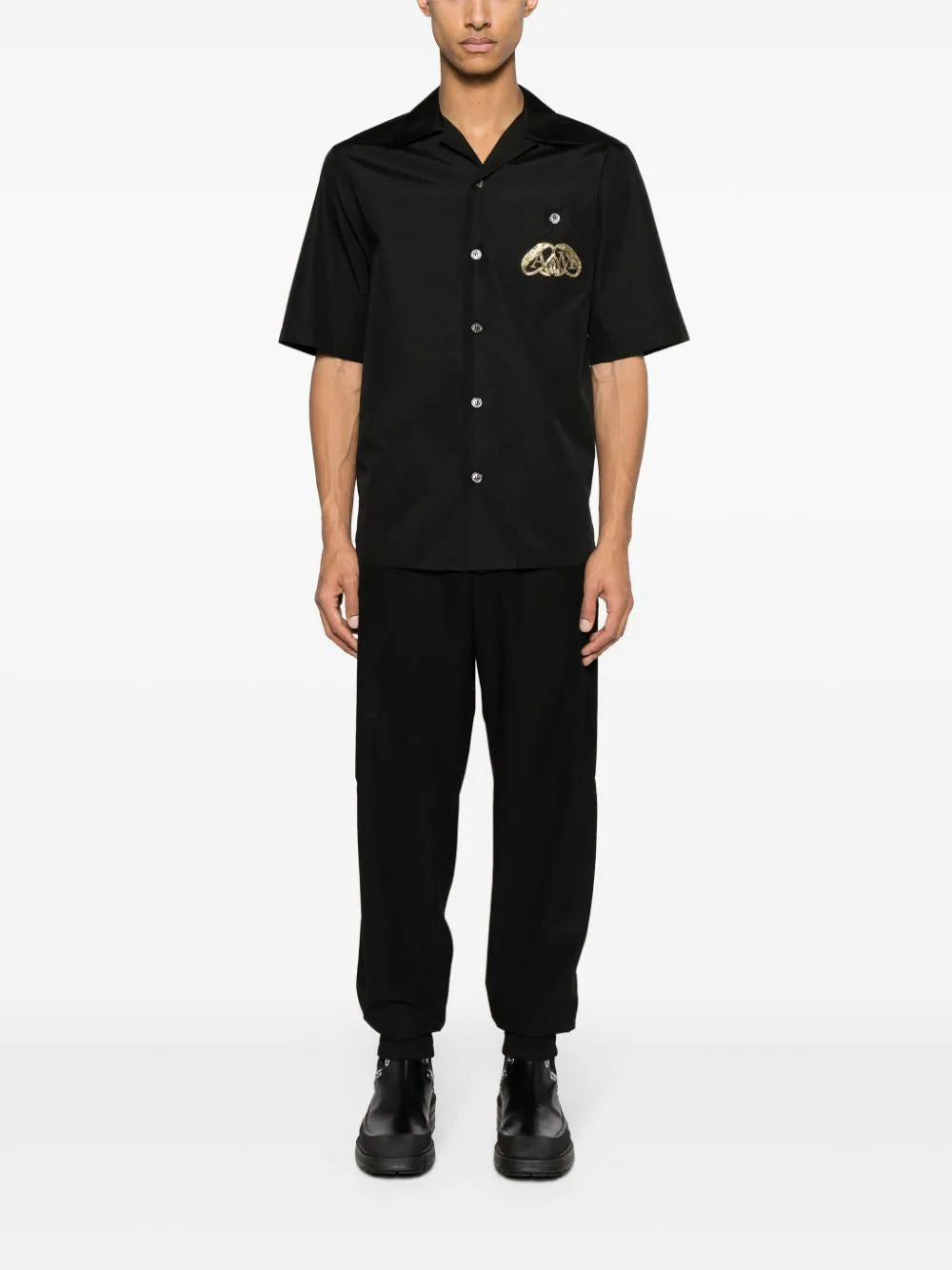 Alexander McQueen Embroidered Hawaiian Shirt