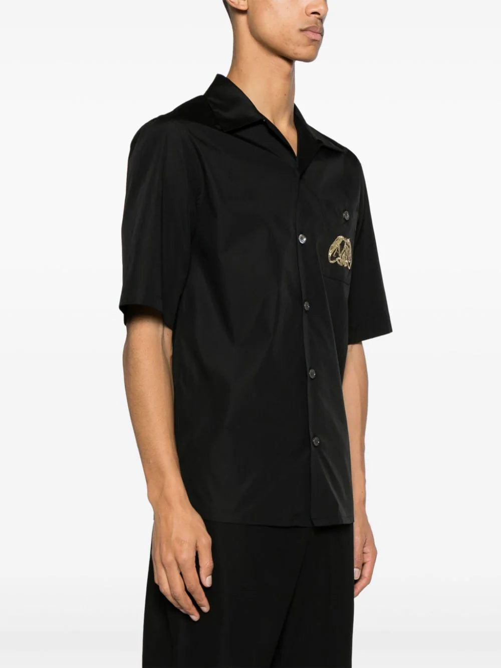 Alexander McQueen Embroidered Hawaiian Shirt