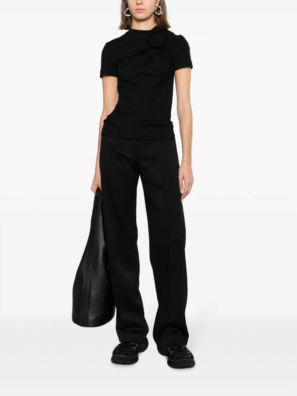 Alexander McQueen Faux-flower Twisted T-shirt