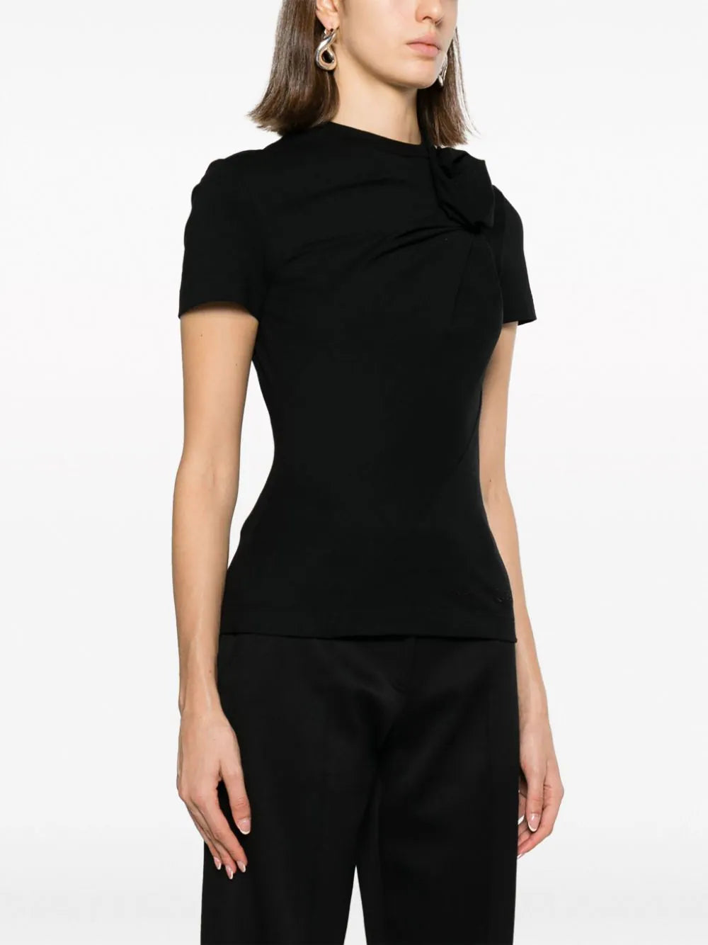 Alexander McQueen Faux-flower Twisted T-shirt
