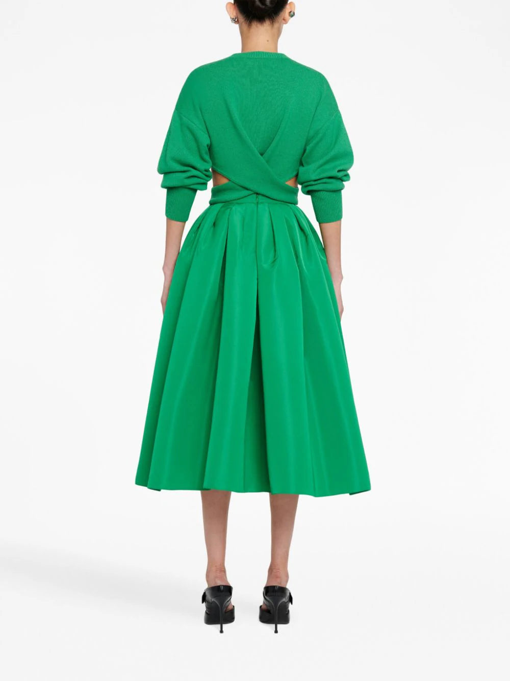 Alexander McQueen Gathered Midi Skirt