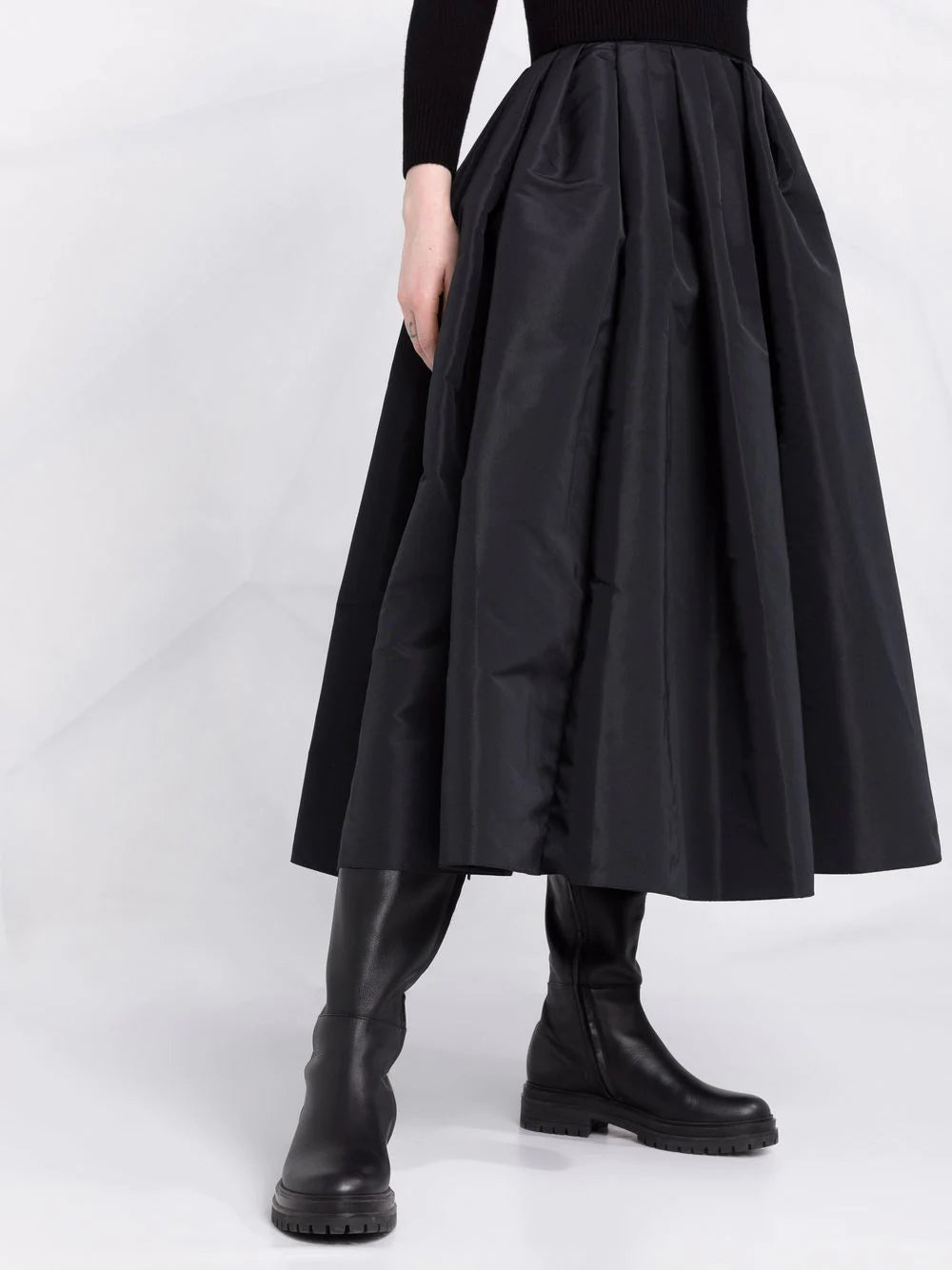 Alexander McQueen Gathered Midi Skirt