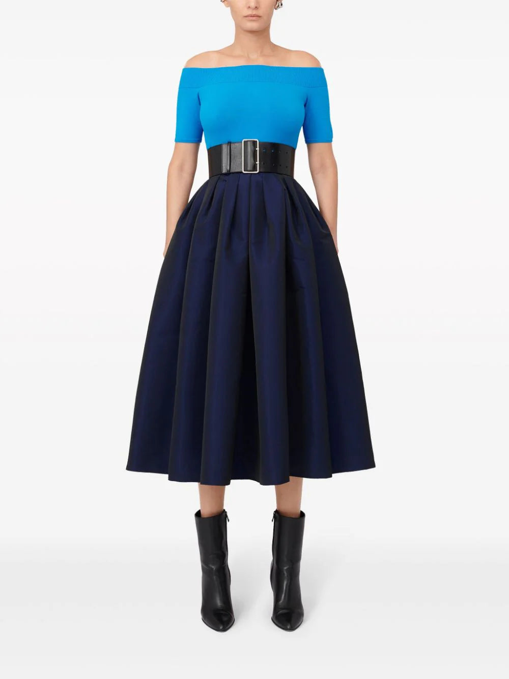 Alexander McQueen Gathered Midi Skirt