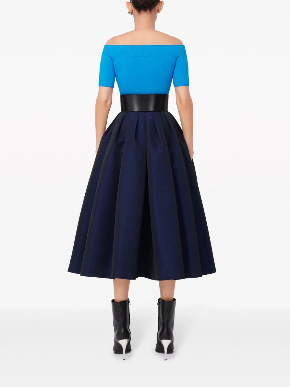 Alexander McQueen Gathered Midi Skirt