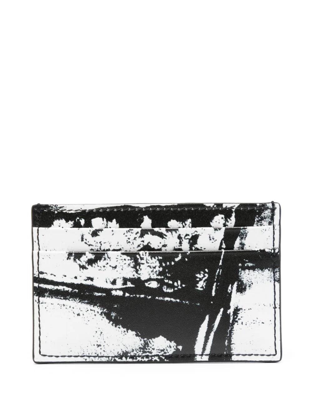 Alexander McQueen Graffiti Mcqueen Card Holder