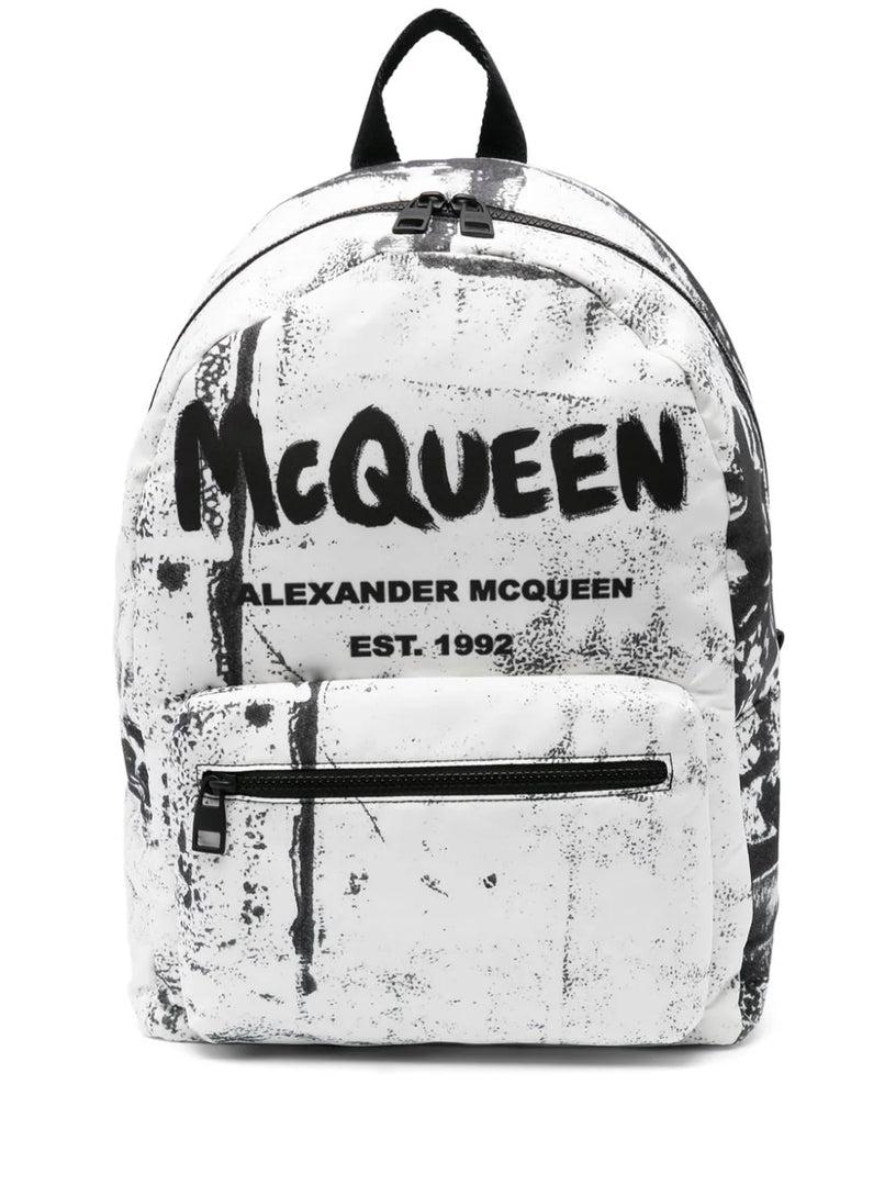 Alexander McQueen Graffiti metropolitan backpack
