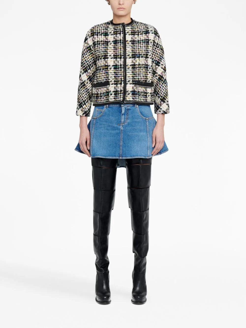 Alexander McQueen Kickback Denim Skirt
