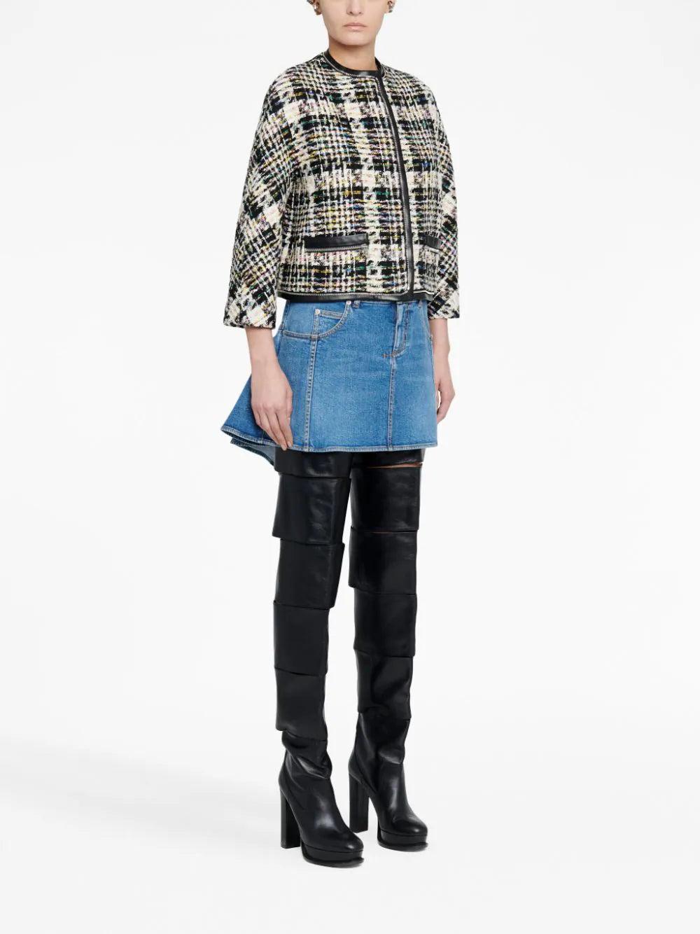 Alexander McQueen Kickback Denim Skirt