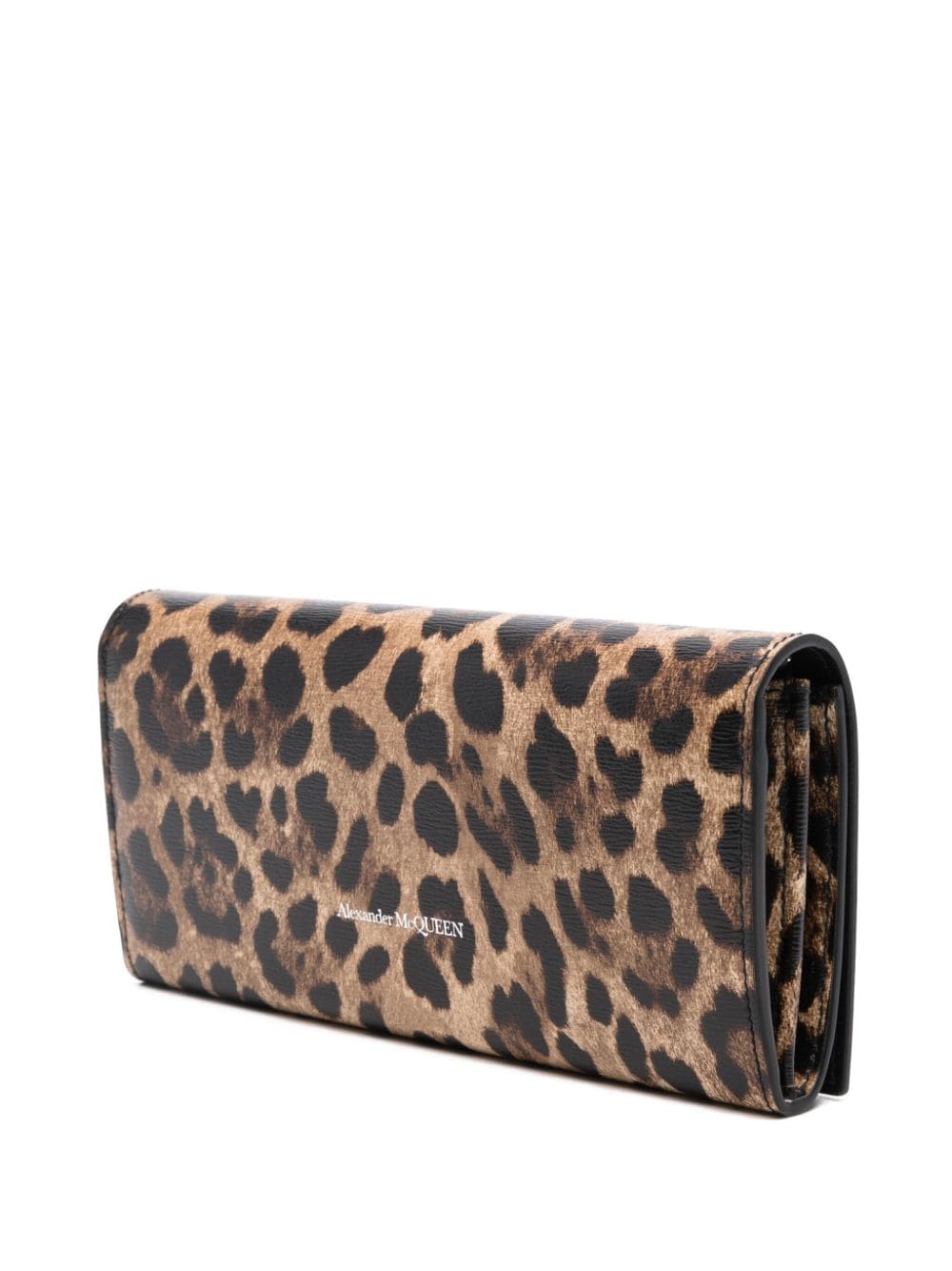 Alexander McQueen Leopard Wallet On Chain