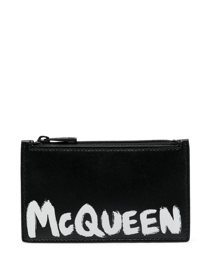 Alexander McQueen Mcqueen graffiti card holder