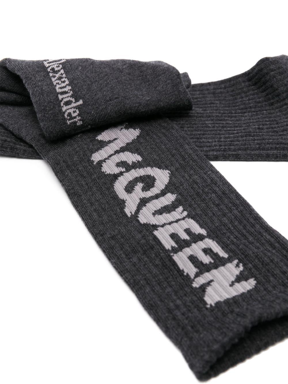 Alexander McQueen Mcqueen Graffiti Socks