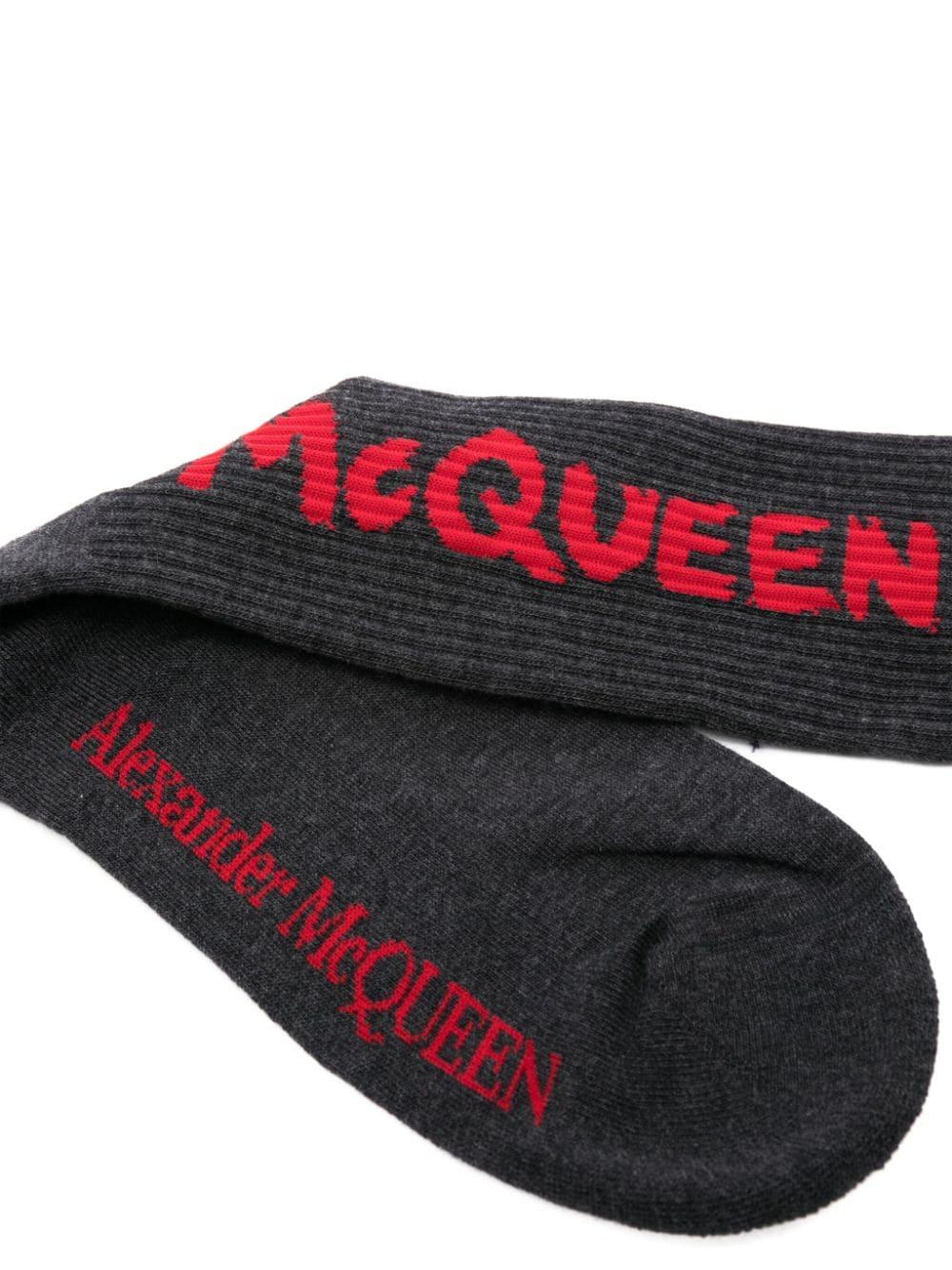 Alexander McQueen Mcqueen Graffiti Socks