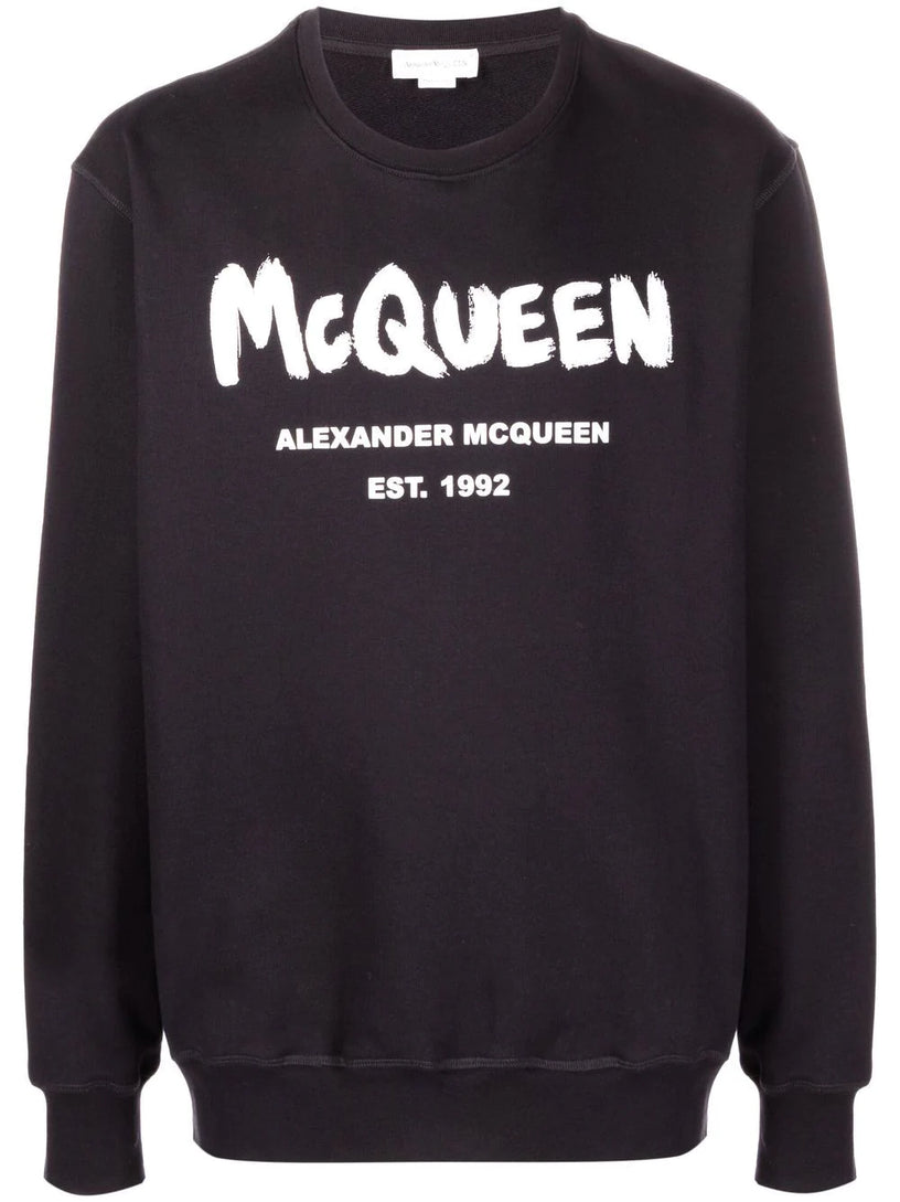 Alexander McQueen Mcqueen graffiti sweatshirt