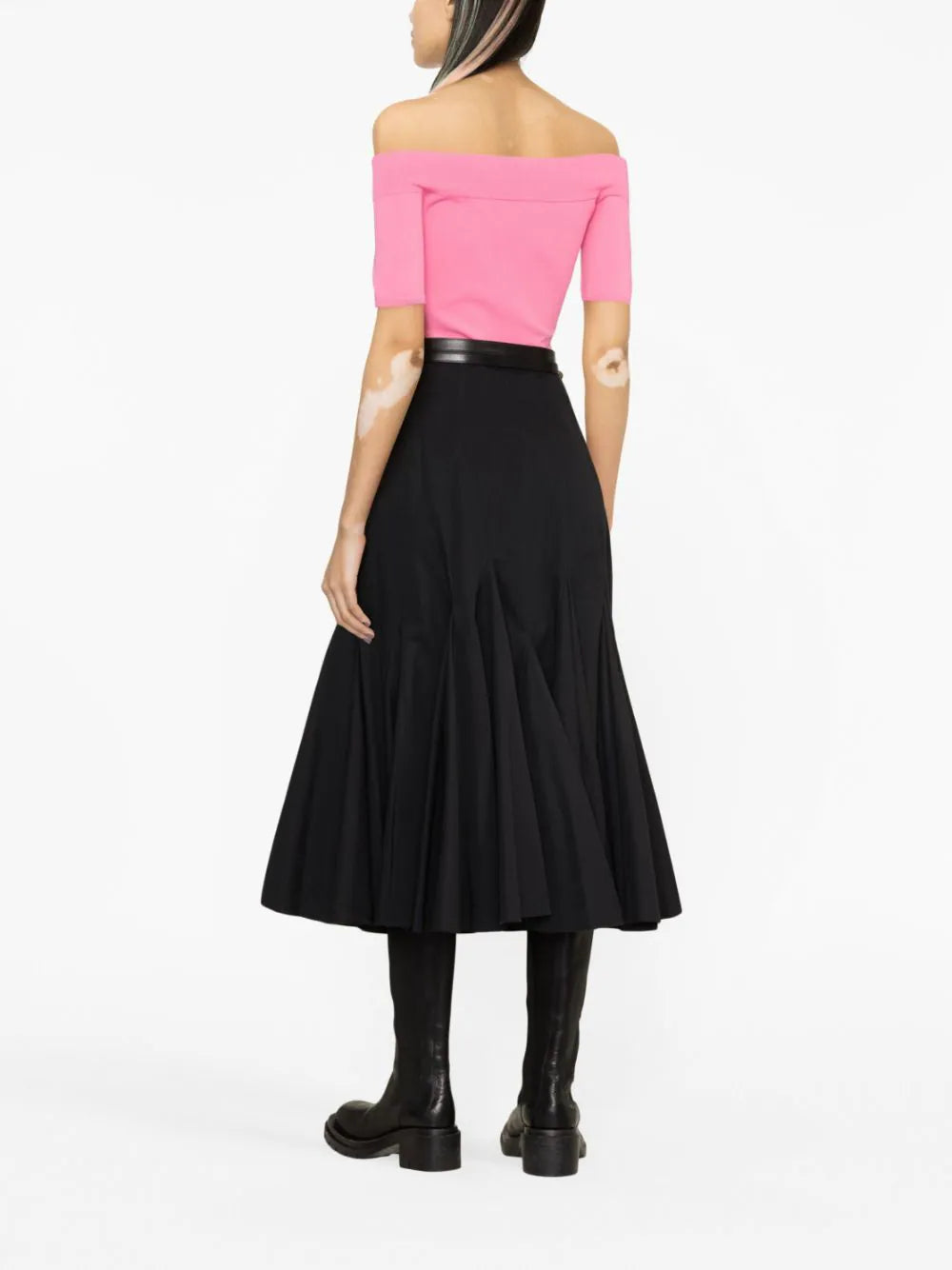 Alexander McQueen Off-the-shoulder Knit Top