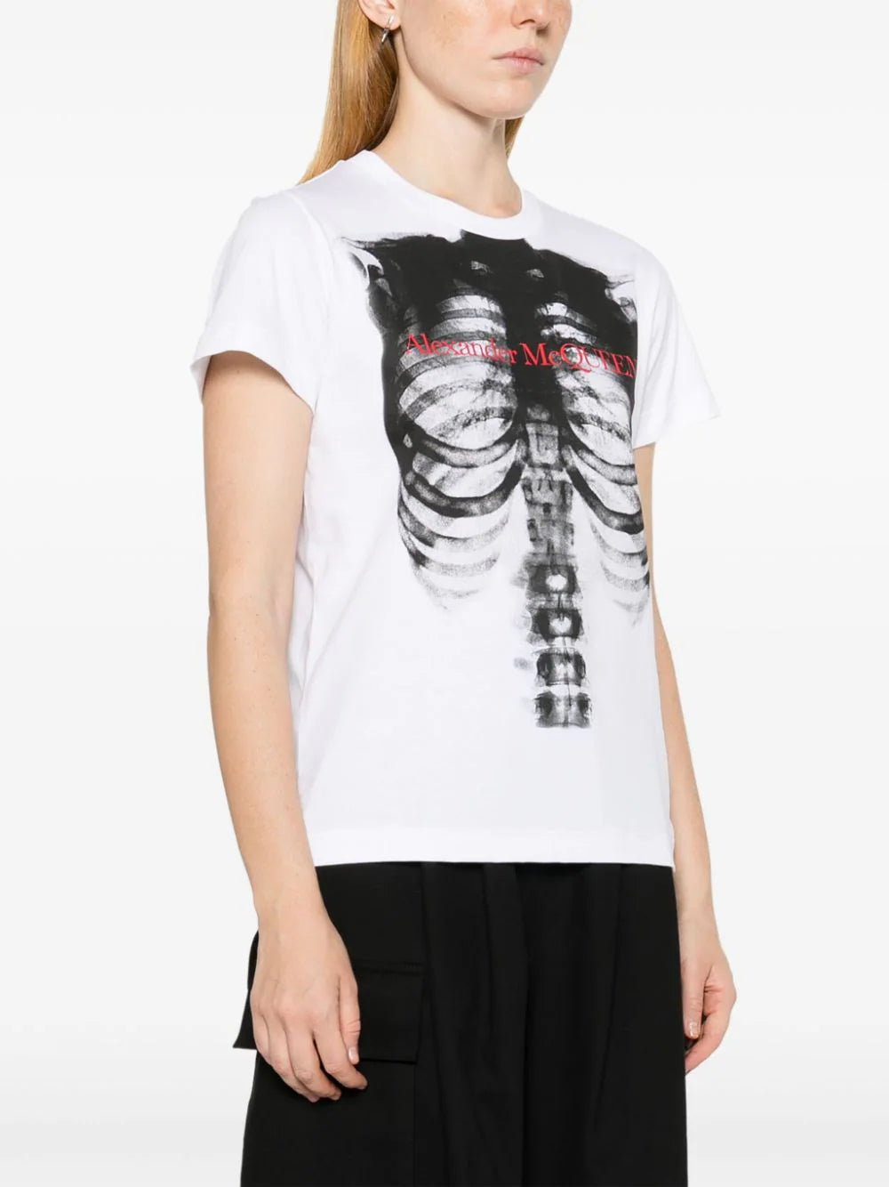 Alexander McQueen Rib Cage Fitted T-shirt