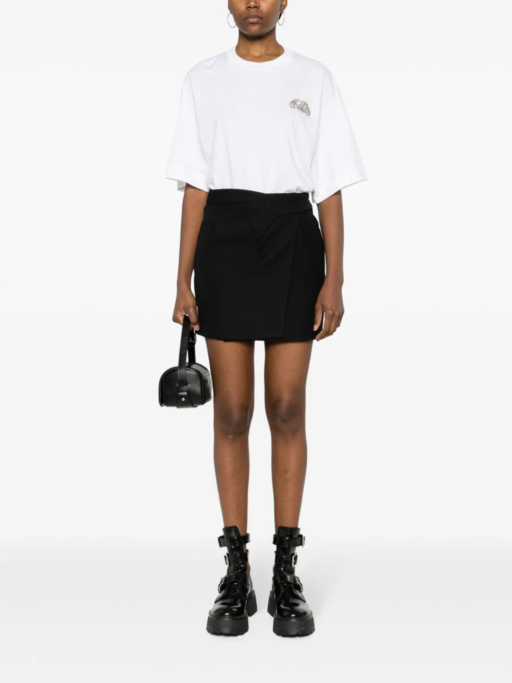 Alexander McQueen Seal Logo T-shirt In White