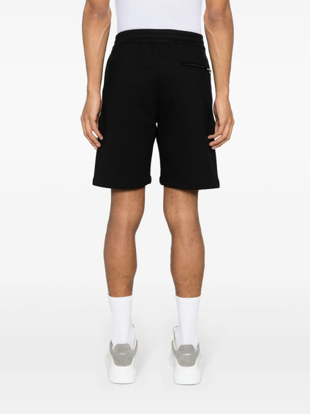 Alexander McQueen Shorts With Distorted Logo