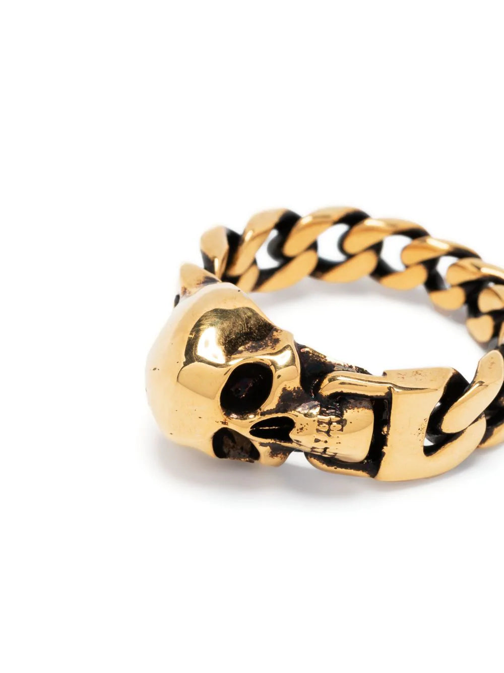 Alexander McQueen Skull Chain Ring