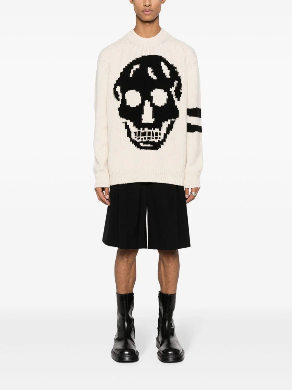 Alexander McQueen Skull Jumper In Wool