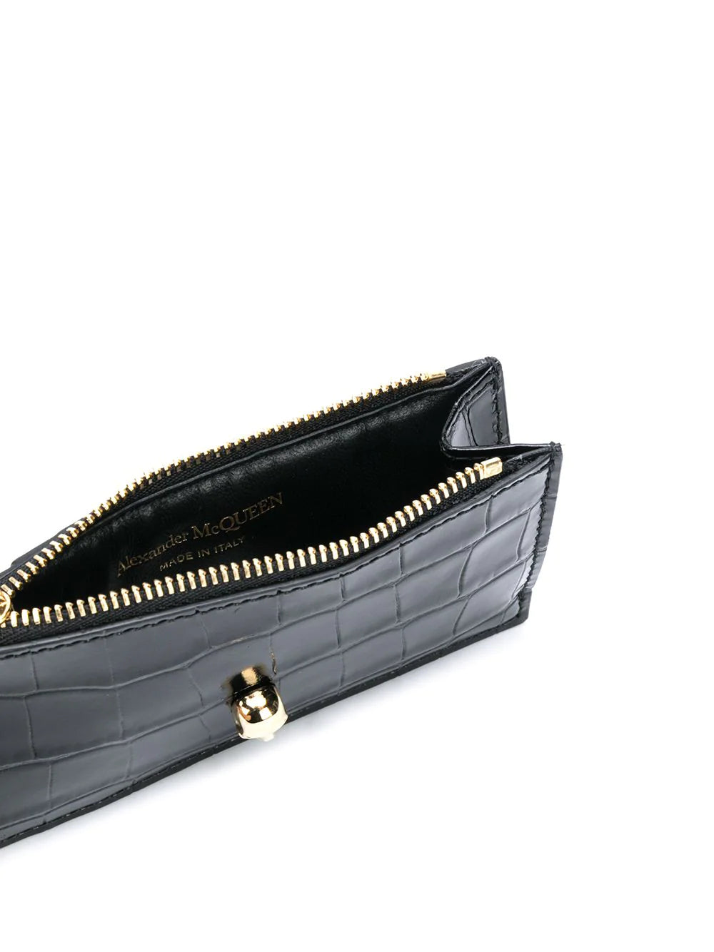 Alexander McQueen Skull Zip Card Holder