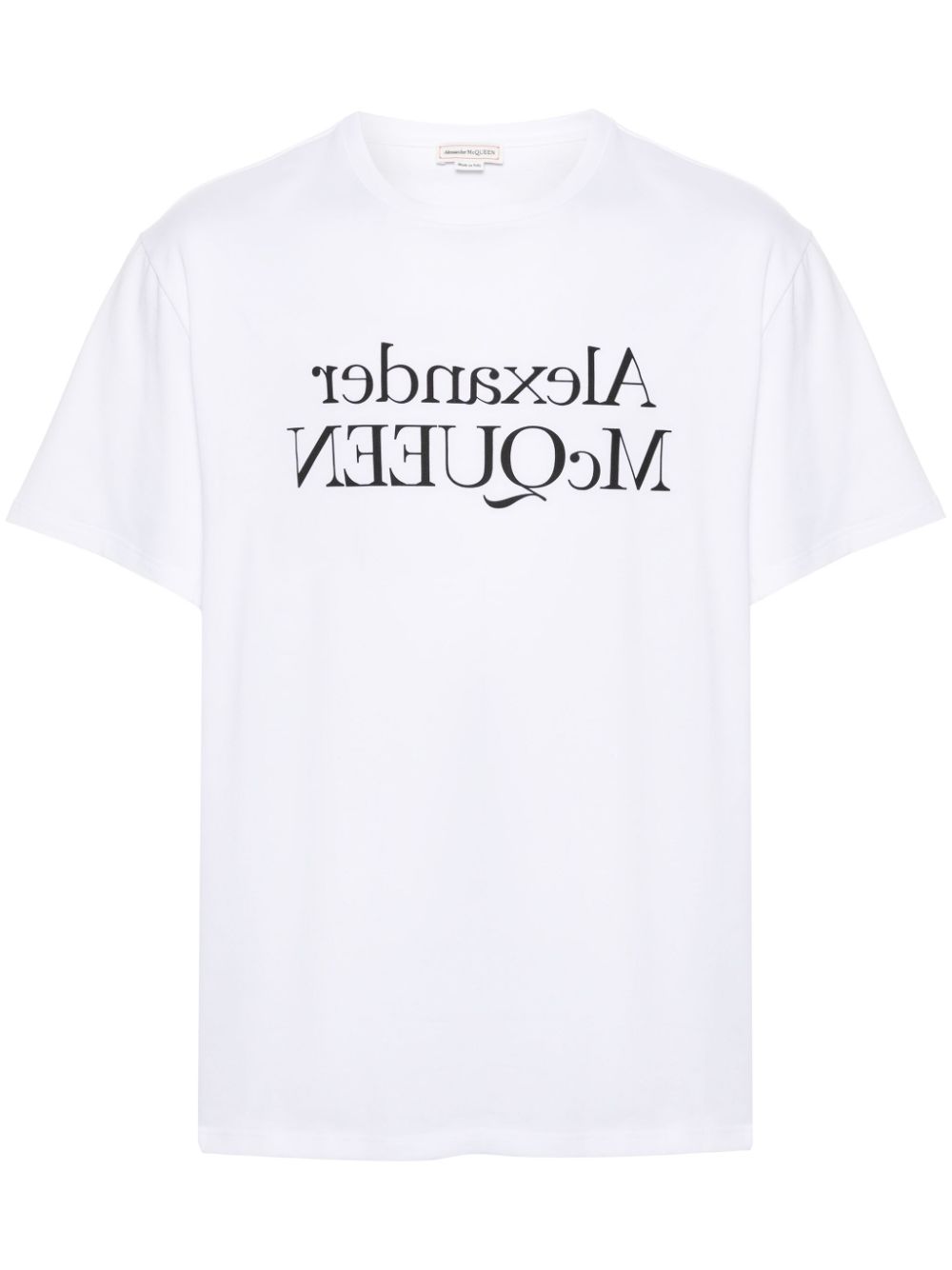 Alexander McQueen T-shirt With Reflected Logo