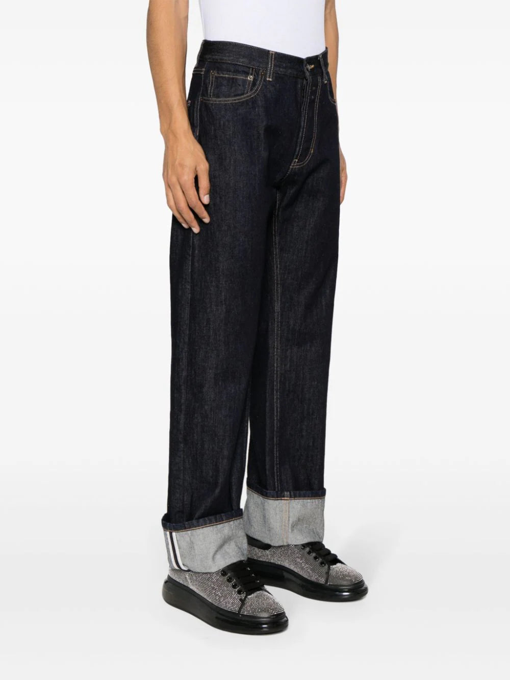 Alexander McQueen Turn-up Jeans