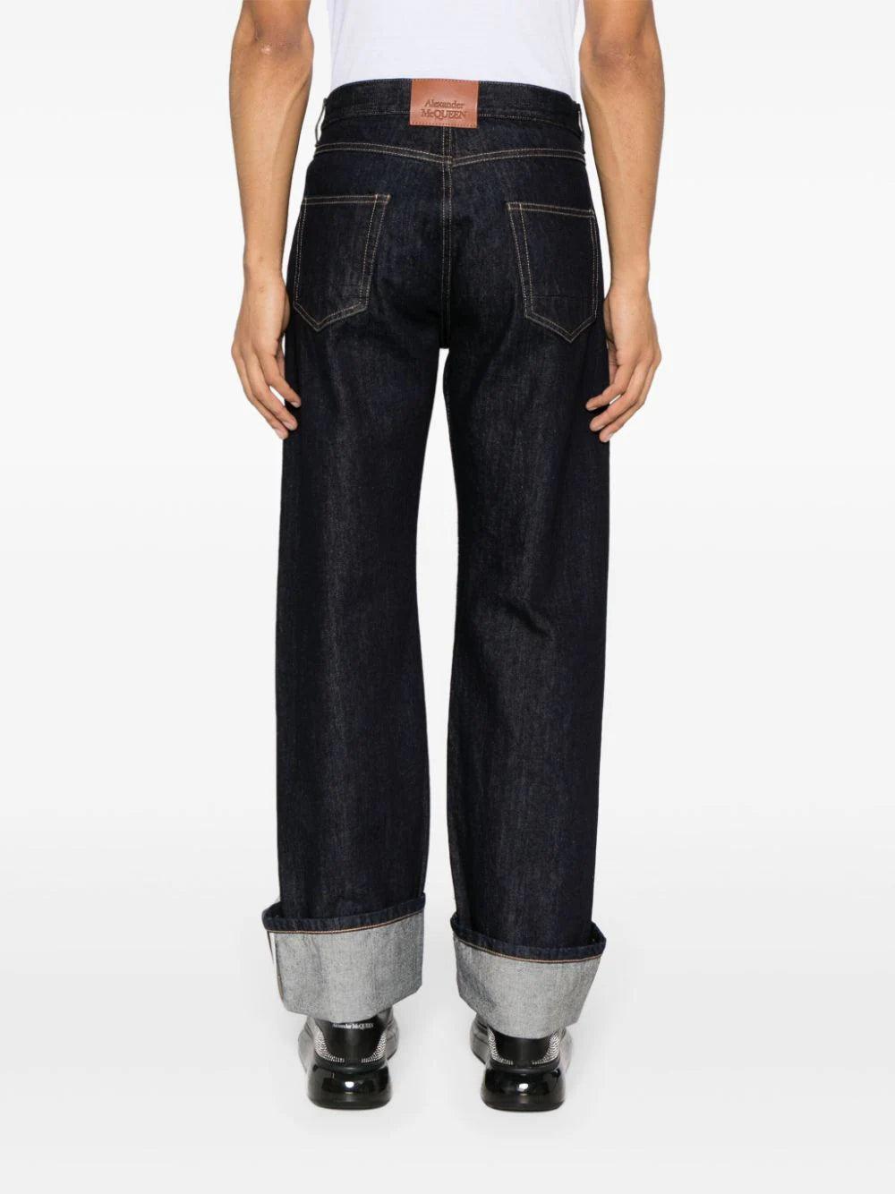 Alexander McQueen Turn-up Jeans
