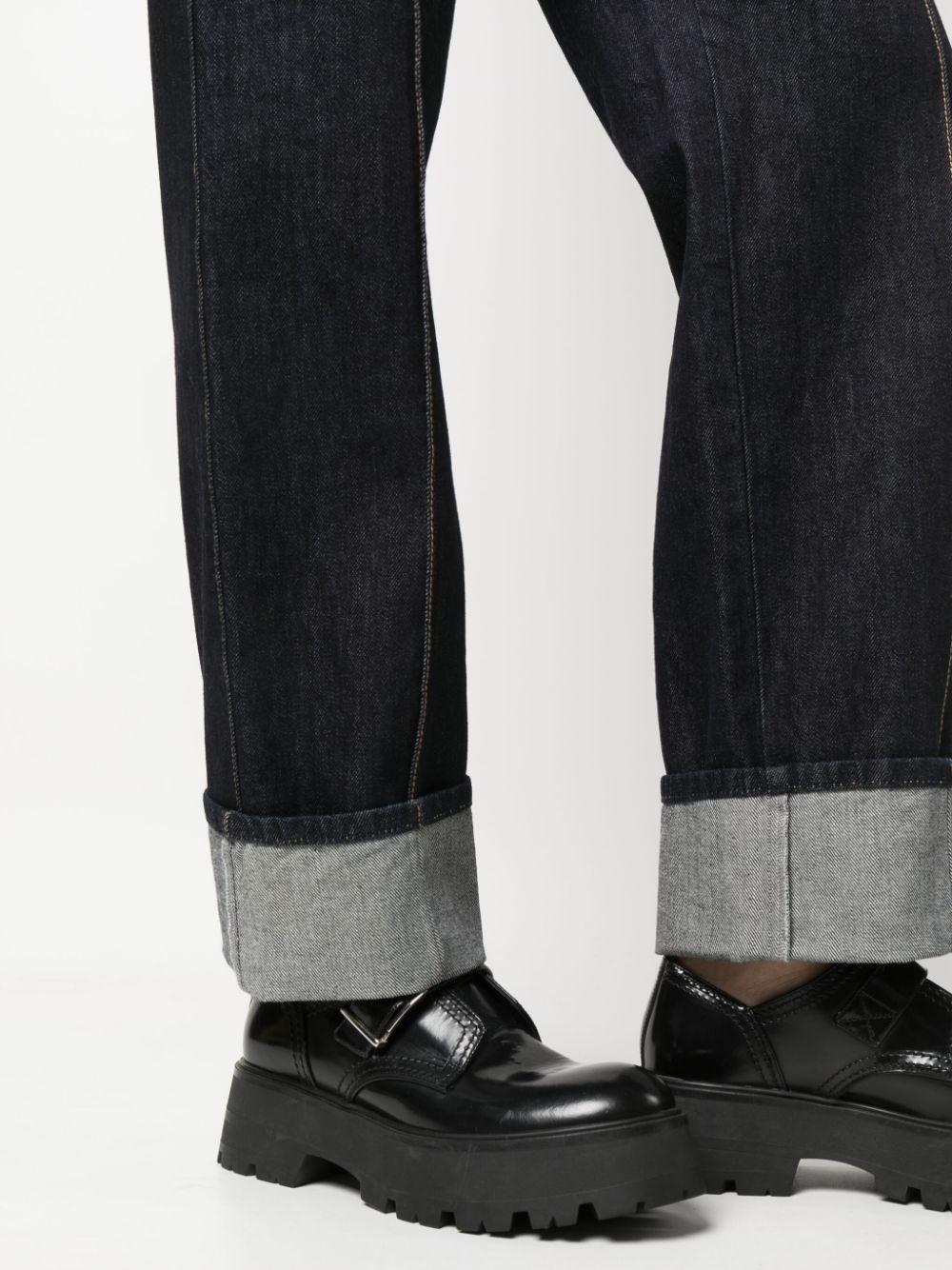 Alexander McQueen Turn-up Straight-leg Jeans