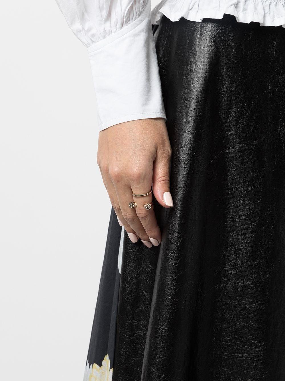 Alexander McQueen Twin Skull Double Ring