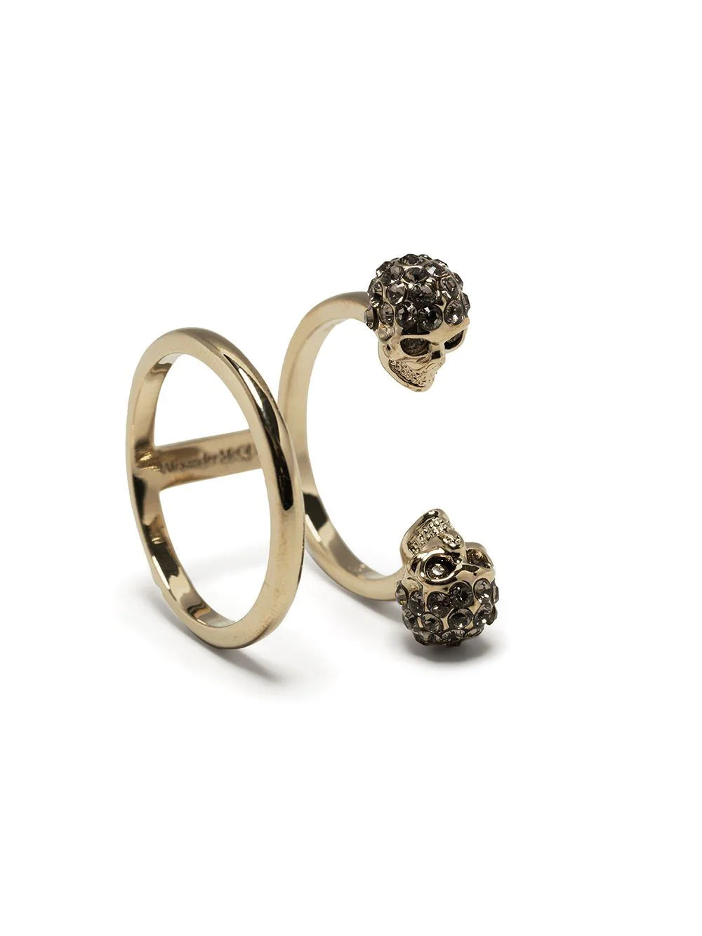 Alexander McQueen Twin Skull Double Ring