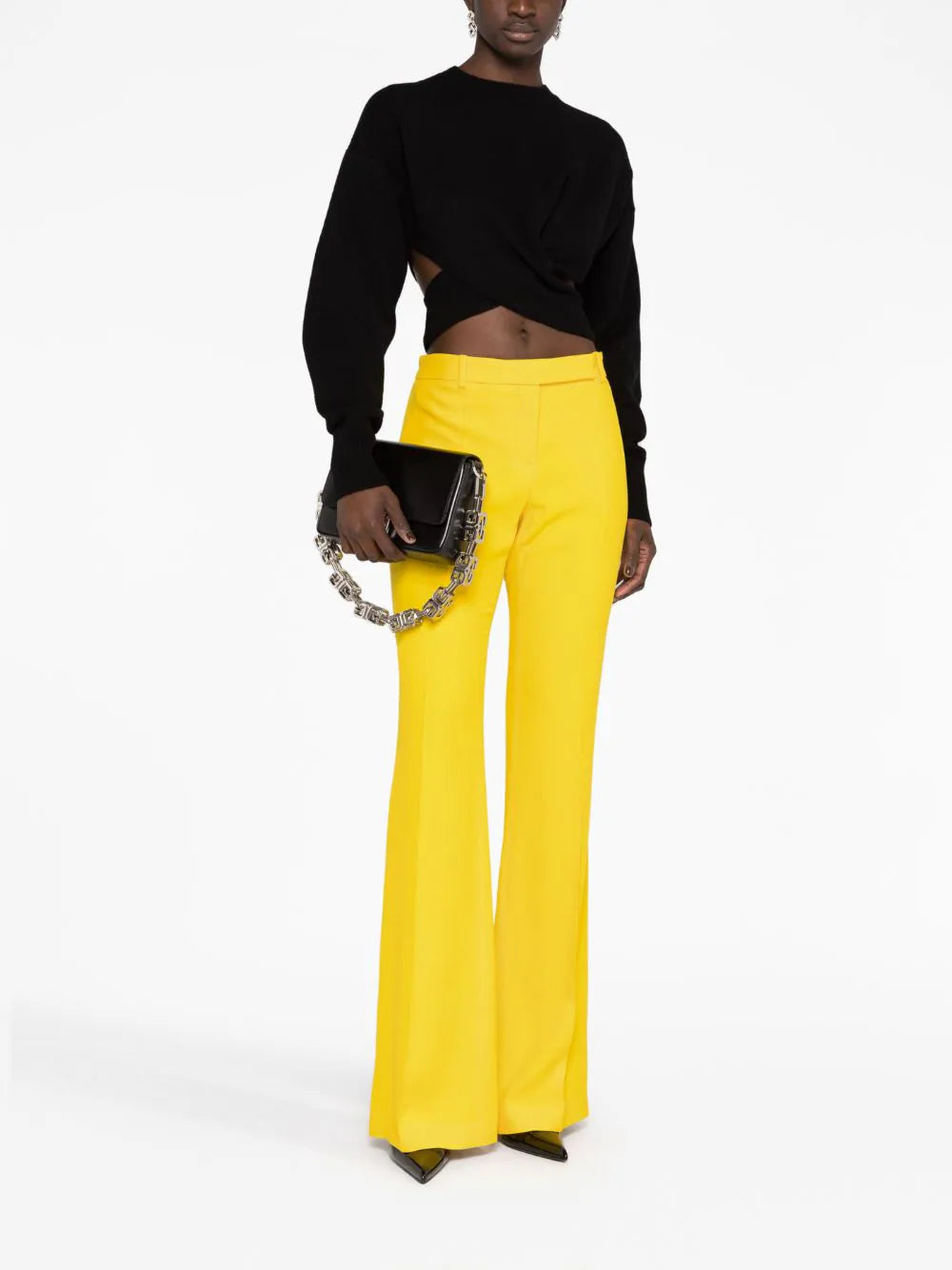 Alexander McQueen Twisted Cropped Jumper