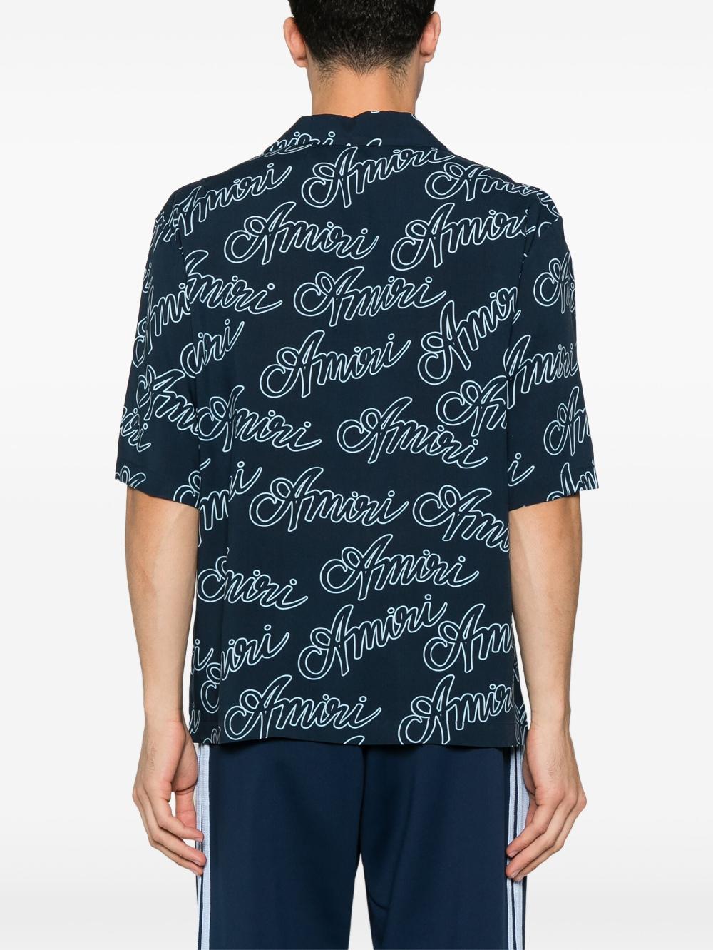AMIRI Amiri Script Bowling Shirt