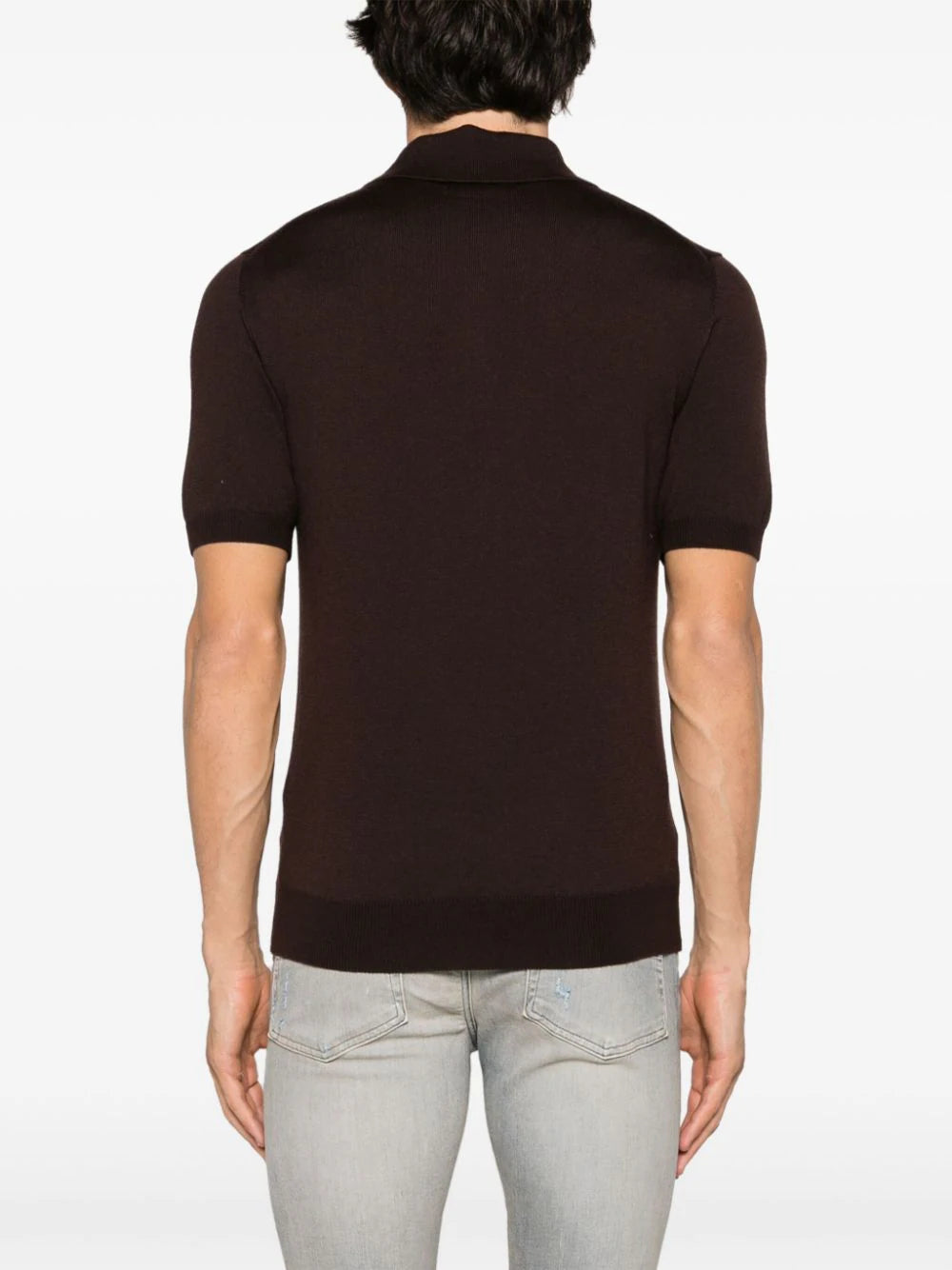 AMIRI Amiri Stack Stripe Short Sleeve Polo Shirt