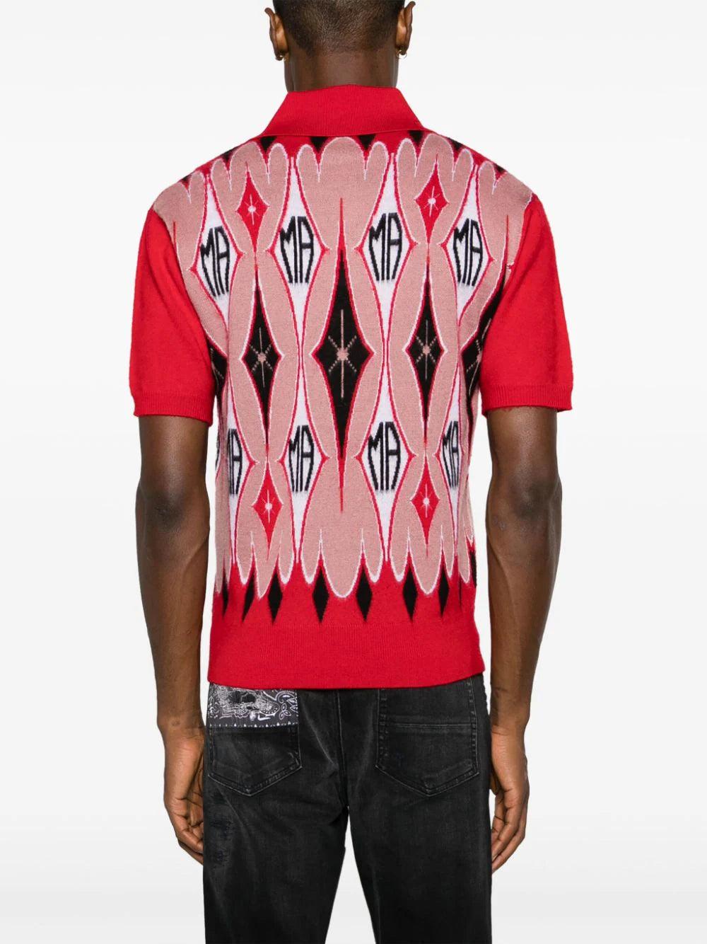 AMIRI Argyle Jacquard Polo