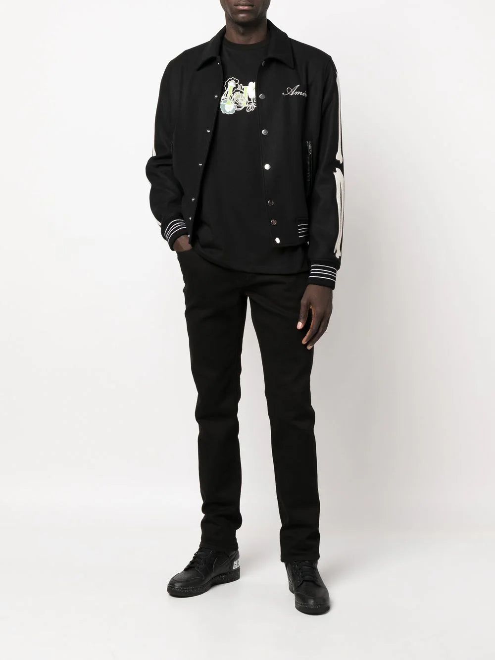 AMIRI Bones Varsity Jacket