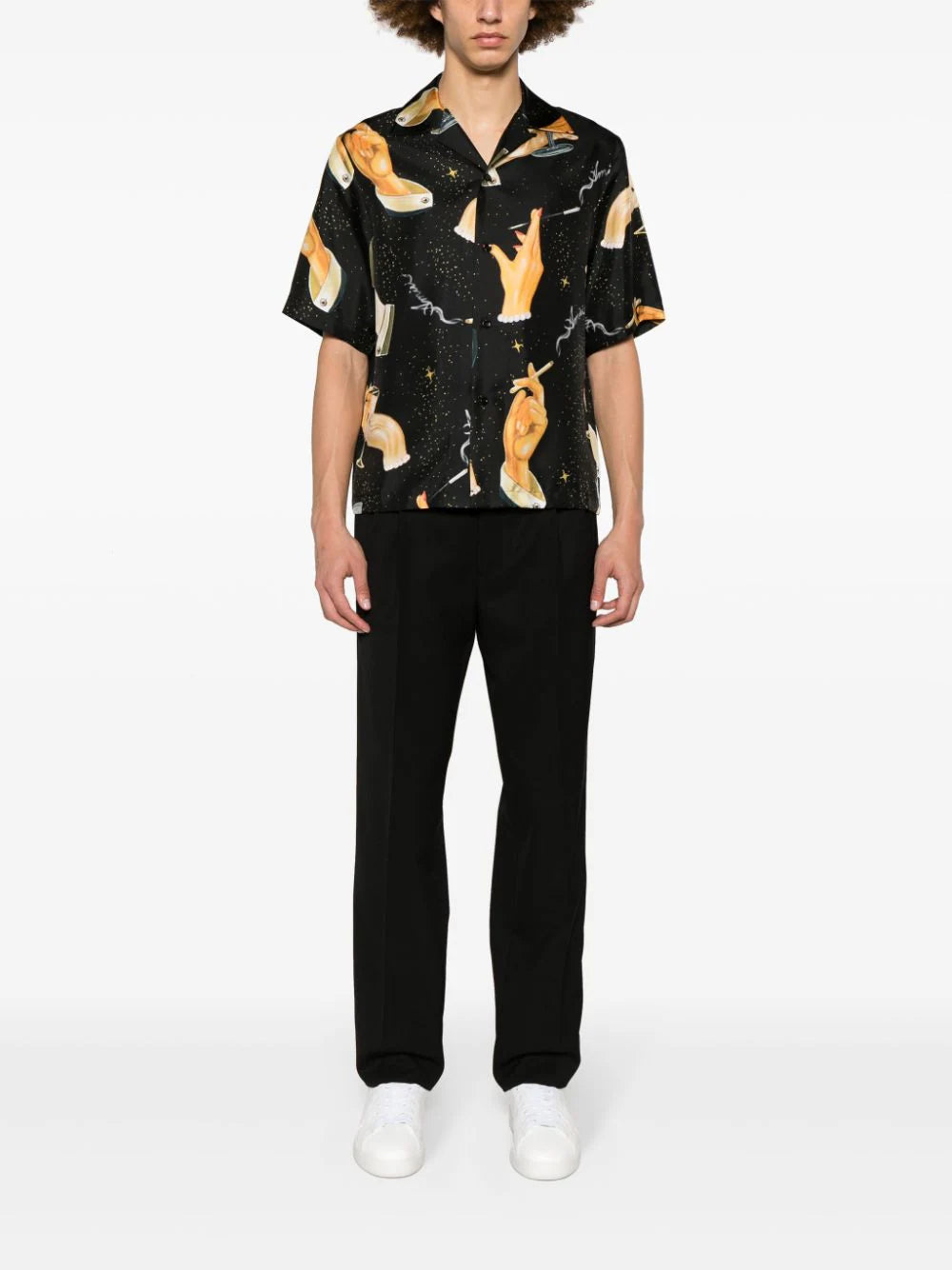 AMIRI Champagne Bowling Shirt