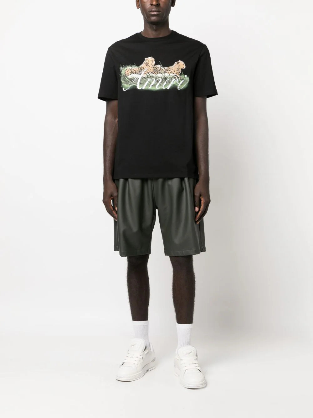 AMIRI Cheetah-print Cotton T-shirt