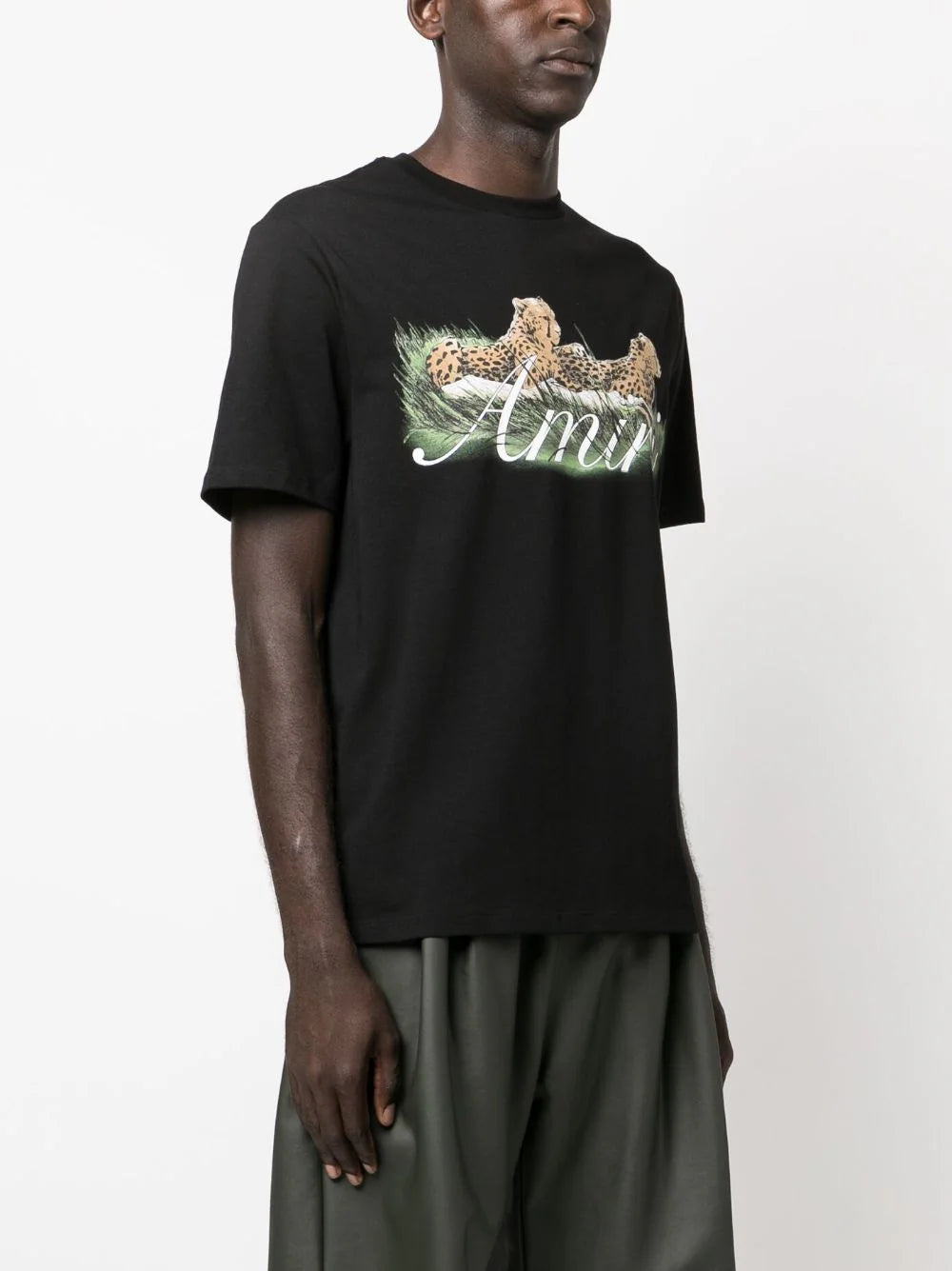 AMIRI Cheetah-print Cotton T-shirt