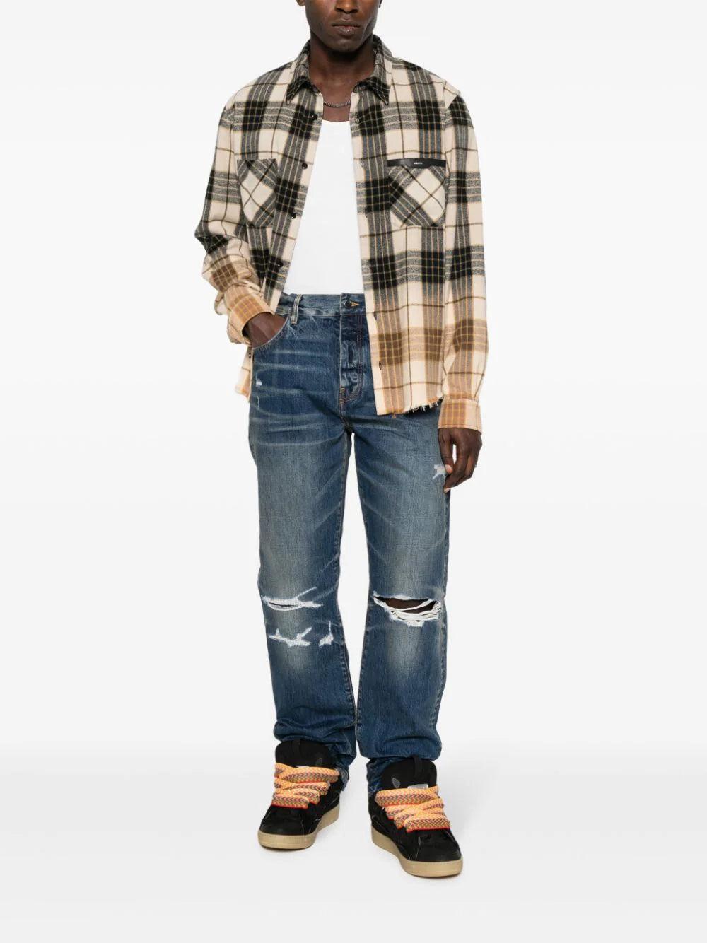 AMIRI Fractured Straight Jeans