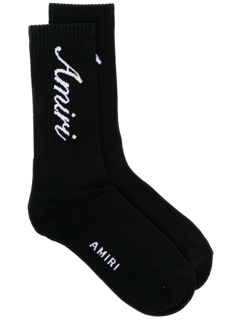 AMIRI Intarsia-knitted logo socks