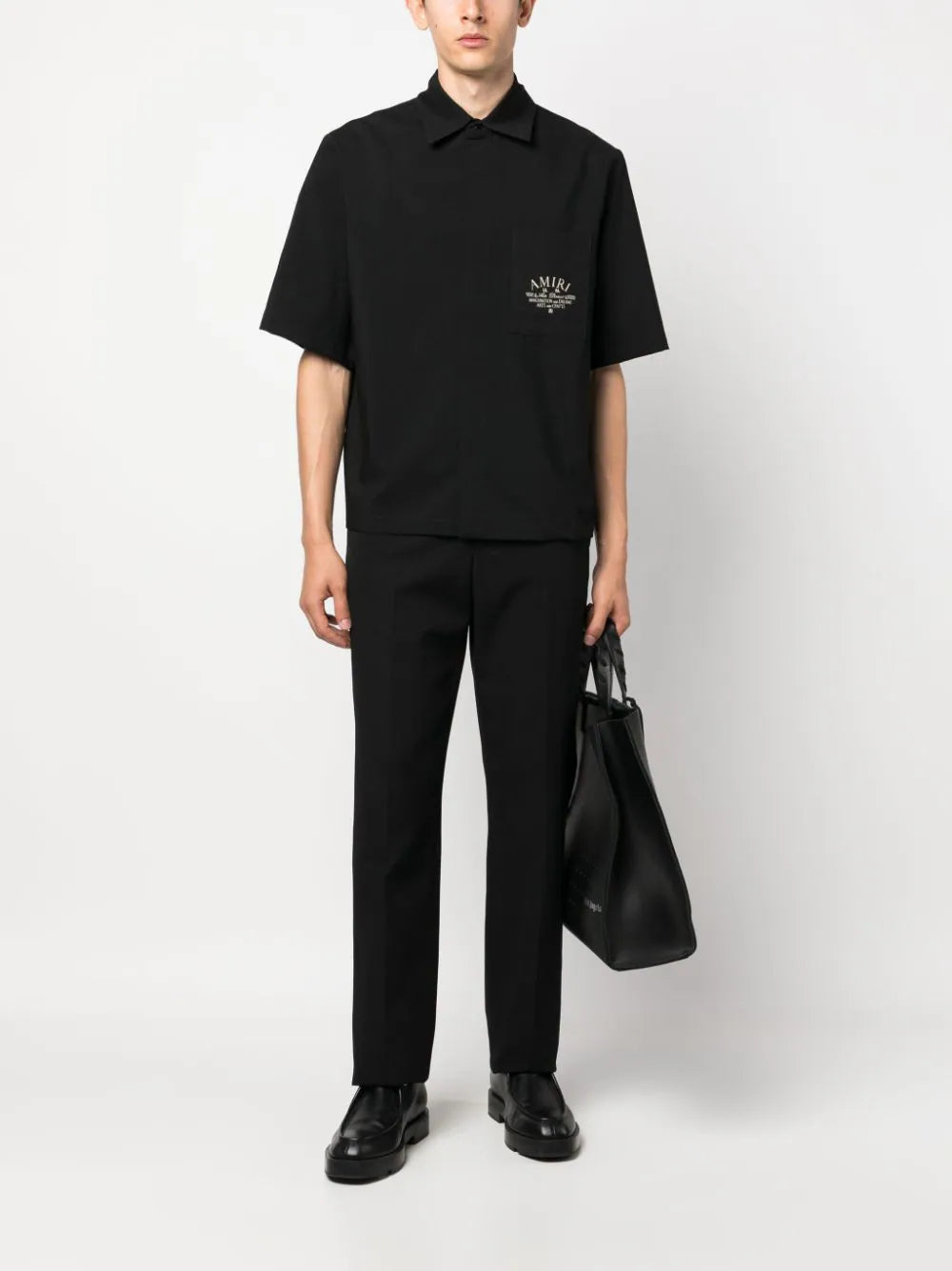 AMIRI Logo-embroidered Short-sleeved Shirt