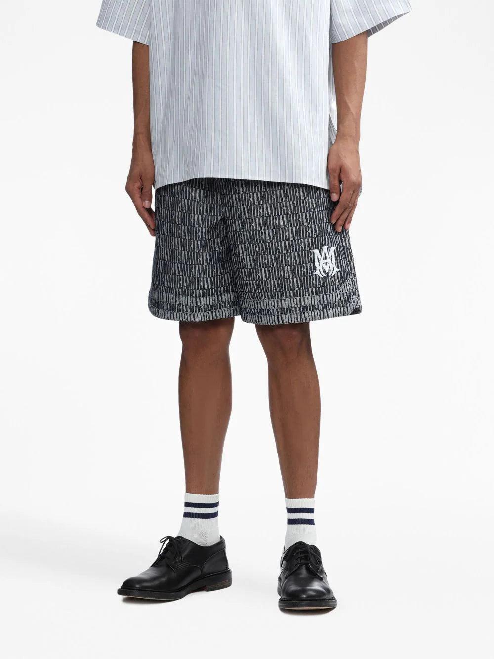 AMIRI Logo-patch Cotton Shorts