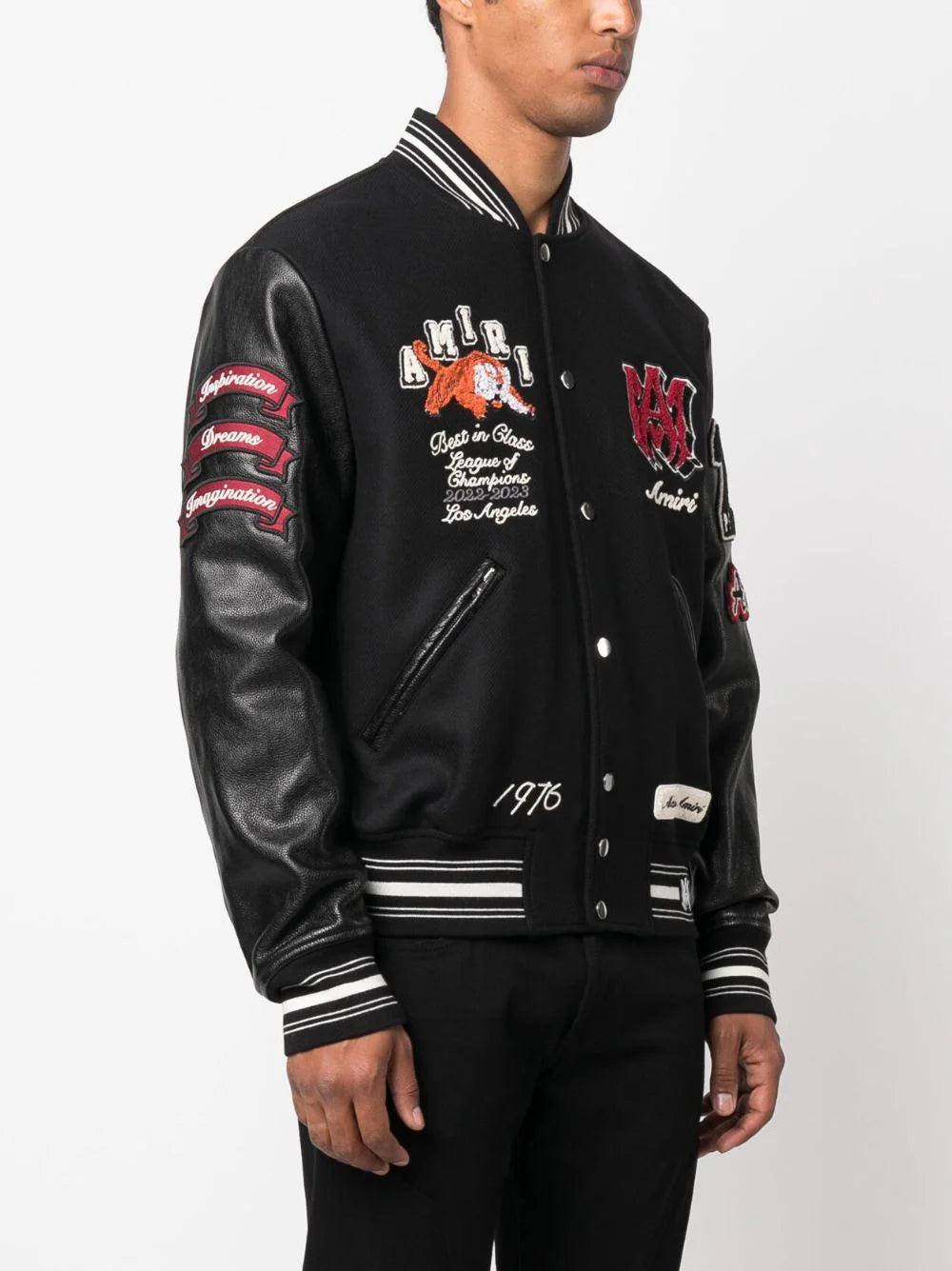 AMIRI Logo-patch Varsity Jacket