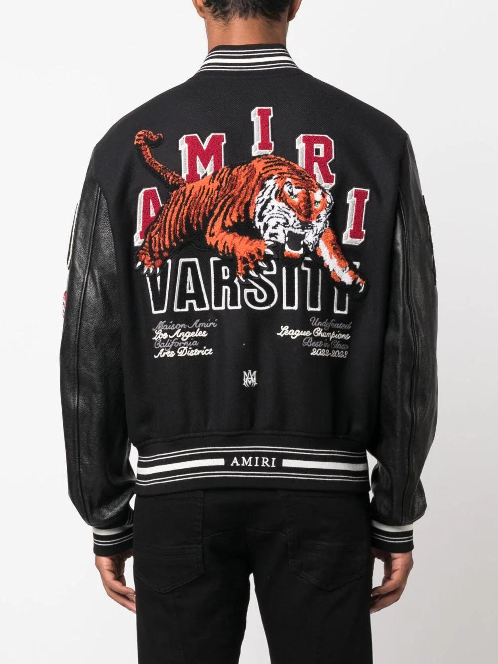 AMIRI Logo-patch Varsity Jacket