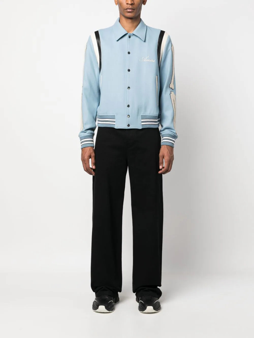 AMIRI Logo-print Bone-patch Jacket