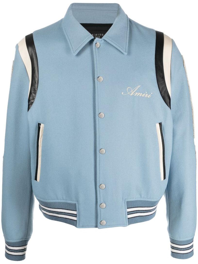 AMIRI Logo-print bone-patch jacket