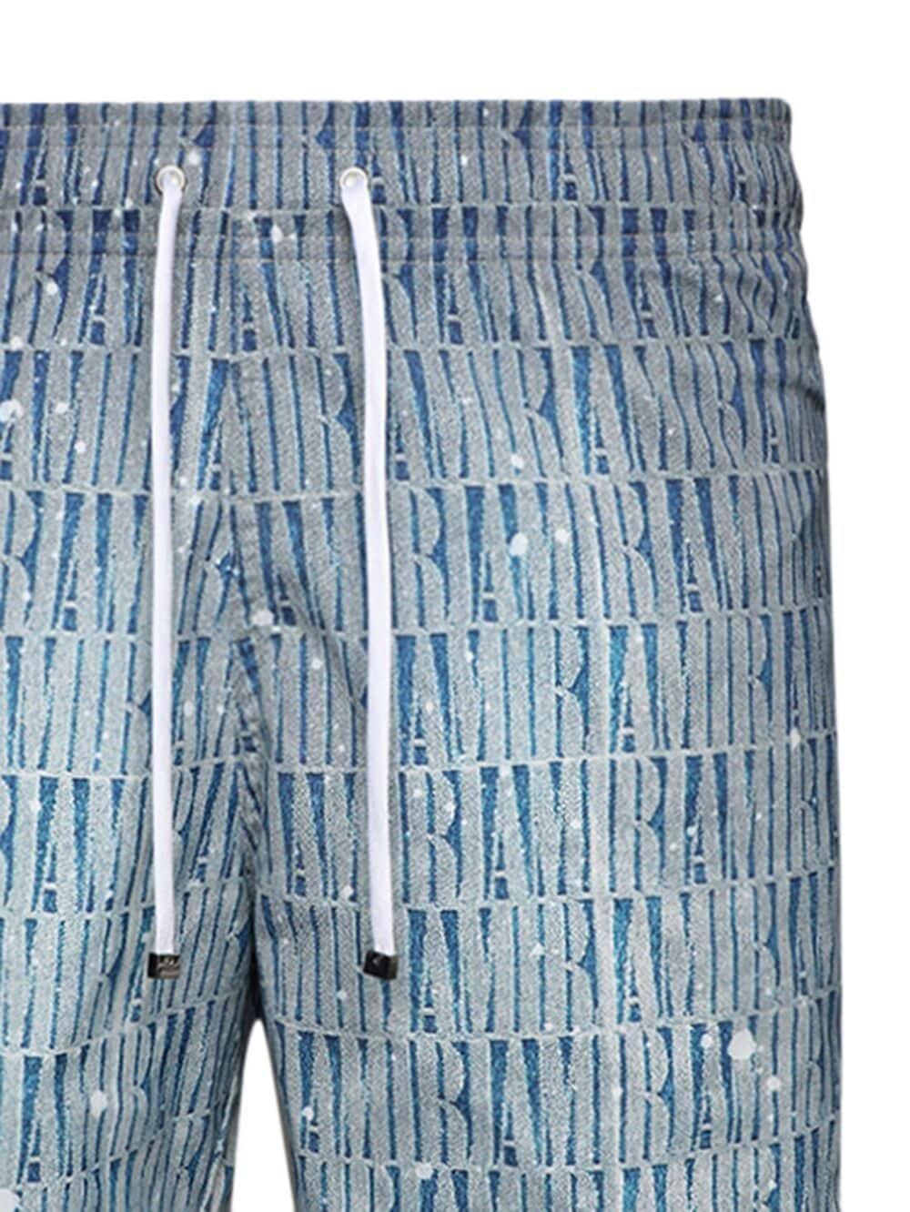 AMIRI Logo-print Gradient-effect Swim Shorts