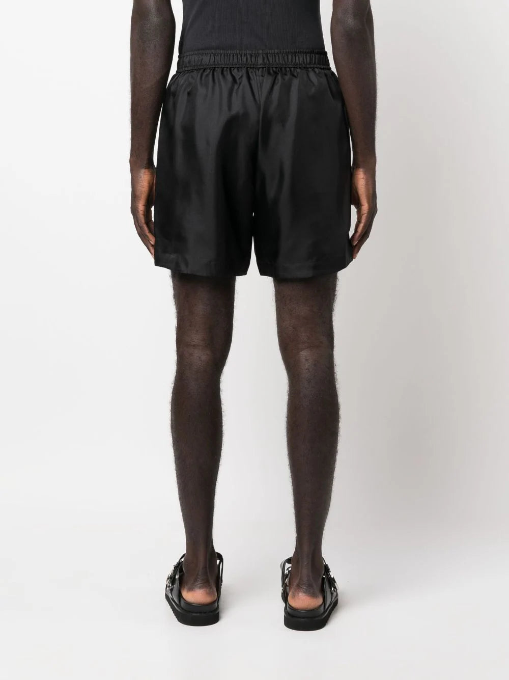 AMIRI Logo-print Silk Shorts